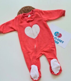 Adorable Girl's Fleece Romper.