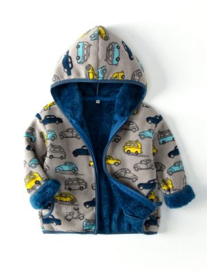 🏎️ The Retro Road-Trip Hooded Fleece Jacket